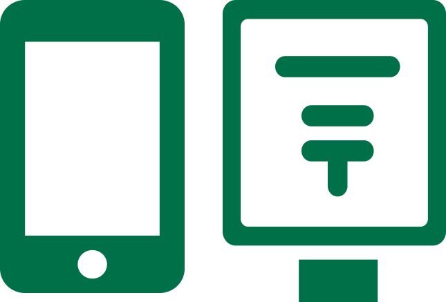LINEまたは郵送にてお手続きアイコン