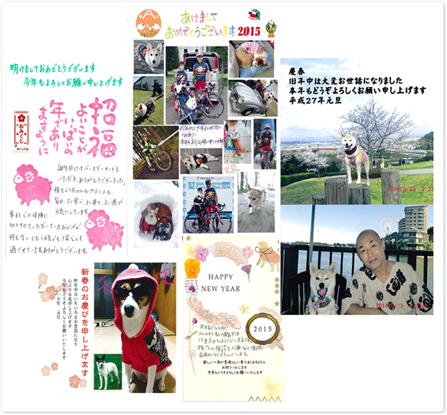 年賀状をいただいたお客様より